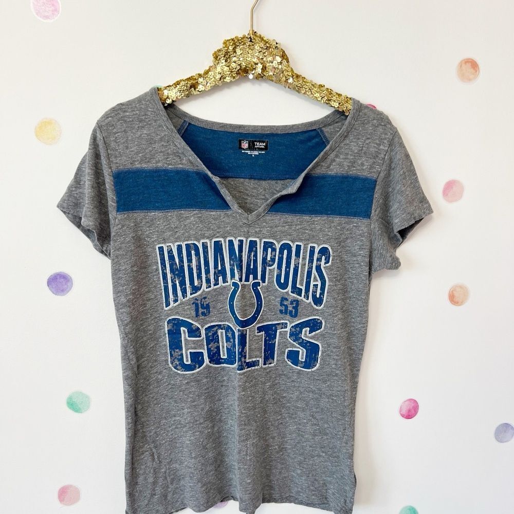 Indianapolis Colts Gray and Blue T-Shirt